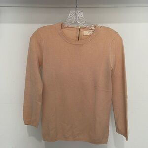 Zara Pale Pink 3/4 Sleeve Sweater